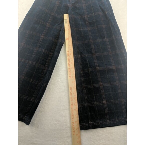 Madewell Corduroy Windowpane Pattern Pull On Wide Leg Trendy Pants Women's XXS - Picture 5 of 9